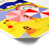 Vintage reizen Brazilië Poster (Hoek)