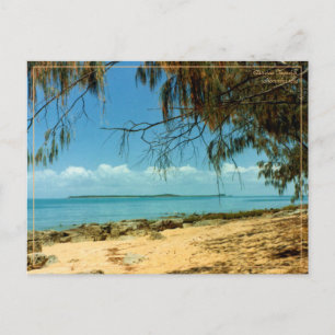 Vintage reizen briefkaart 1970s strand foto