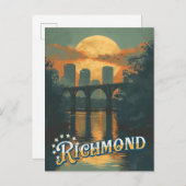 Vintage Reizen Briefkaart - Richmond, Virginia (Voorkant / Achterkant)