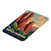 Vintage reizen Bryce Canyon National Park Utah Magneet (Linkerzijde)