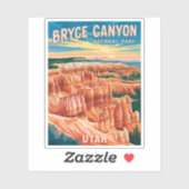 Vintage reizen Bryce Canyon National Park Utah Sticker (Vel)