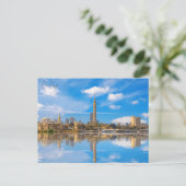 Vintage reizen Cairo Egypte Piramides & Sfinx Giza Briefkaart (Staand voorkant)