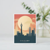 Vintage reizen Calgary Alberta Canada edmonton Briefkaart (Staand voorkant)