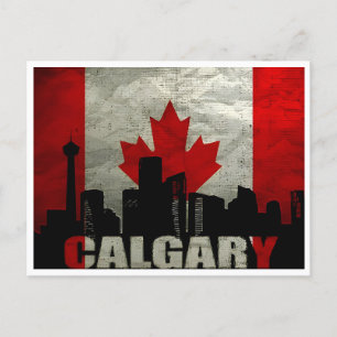 Vintage reizen Calgary Alberta Canada edmonton Briefkaart