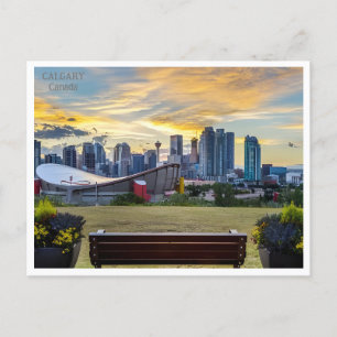 Vintage reizen Calgary Alberta Canada edmonton Briefkaart