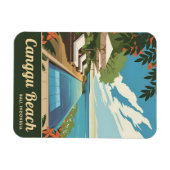 Vintage Reizen Canggu Bali Indonesië Retro Schilde Magneet (Horizontaal)