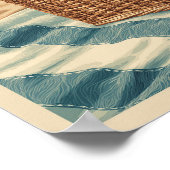 Vintage reizen Cape Cod Massachusetts Beach Retro Poster (Hoek)