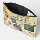 Vintage Reizen Collage Groot Etui (Open)