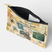 Vintage Reizen Collage Klein Etui (Open)