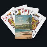 Vintage Reizen Costa Rica Aan Zee Retro Schilderac Pokerkaarten<br><div class="desc">Stap in het tropische paradijs van Costa Rica met dit fascinerende,  op retro reizen geïnspireerde ontwerp. Dit ontwerp is doordrenkt met nostalgie en  charme en toont de schilderachtig schoonheid van de iconische stranden van Costa Rica in een retro-esthetiek die doet denken aan klassieke reisposters van weleer.</div>