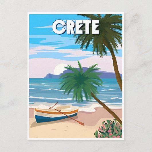 vintage reizen CYPRUS Kreta Chypre retro toerisme Briefkaart (Voorkant)
