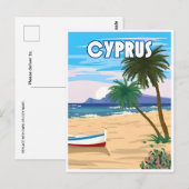 vintage reizen CYPRUS KYRENIA Chypre Briefkaart (Voorkant / Achterkant)