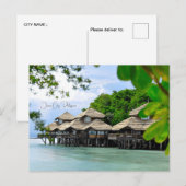 Vintage reizen Davao City Filipijnen vakantie Briefkaart (Voorkant / Achterkant)