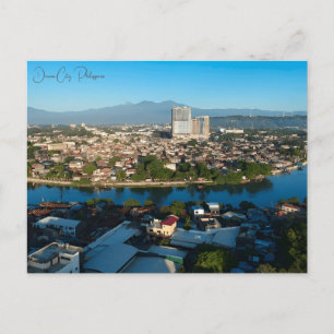 Vintage reizen Davao City Filipijnen vakantie Briefkaart