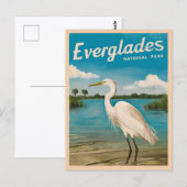 Vintage Reizen Florida Everglades Natuur Wildlife Briefkaart (Voorkant / Achterkant)