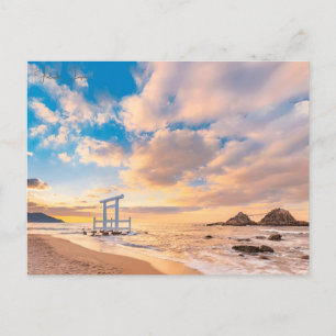 Vintage reizen Fukuoka Japan stad vakantie Briefkaart