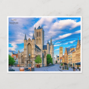 vintage reizen Gent Gad belgië Belgique Briefkaart
