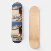 Vintage Reizen Italiaanse Alpen skateboards (Voorkant)