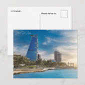 Vintage reizen Jeddah Saoedi-Arabië Vakantie retro Briefkaart (Voorkant / Achterkant)