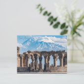 Vintage reizen Jerevan Armenië Ararat City Briefkaart (Staand voorkant)