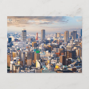 vintage reizen Kobe Japan stad vakantie retro Briefkaart