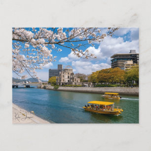 vintage reizen Kobe Japan stad vakantie retro Briefkaart