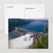 Vintage reizen Krasnoyarsk Rusland kunstfoto Briefkaart (Voorkant / Achterkant)