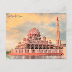 Vintage reizen Kuala Lumpur Maleisië Skyscraper Briefkaart