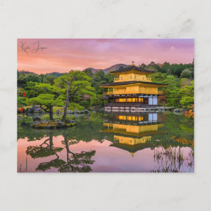 Vintage reizen Kyoto Japan Tempel Foto Briefkaart
