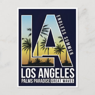 Vintage reizen Los Angeles Californië Amerika Briefkaart