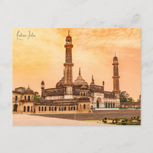 Vintage reizen Lucknow India Vakantie retro Briefkaart