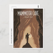 Vintage Reizen Mammoth Cave Nationaal Park Kentuck Briefkaart (Voorkant / Achterkant)