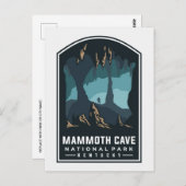 Vintage Reizen Mammoth Cave Nationaal Park Kentuck Briefkaart (Voorkant / Achterkant)