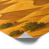 Vintage Reizen Maspalomas, Gran Canaria Duinen Poster (Hoek)