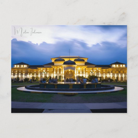 Vintage reizen Medan Indonesië Sumatra vakantie Briefkaart (Voorkant)