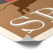 Vintage reizen naar Spanje AD Poster (Hoek)