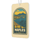 Vintage Reizen Napels Italië Retro Schilderachtig Luchtverfrisser (Links)