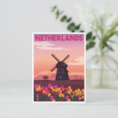 Vintage reizen Nederland Holland retro Briefkaart (Staand voorkant)