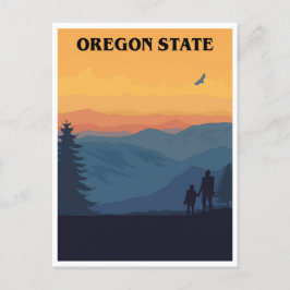 vintage reizen Oregon staat Verenigde Staten retro Briefkaart