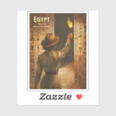 Vintage Reizen Oude Egypte Toerisme Retro Graphic Sticker (Vel)