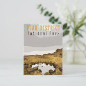 Vintage reizen Peak District National Park Engelan Briefkaart (Staand voorkant)