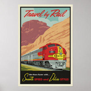 Vintage reizen per Poster Poster