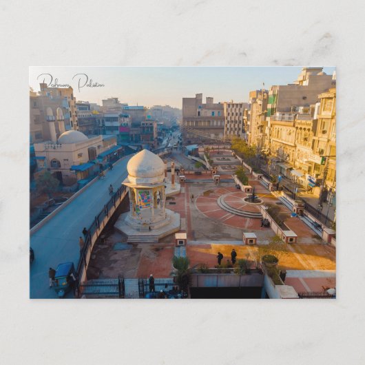 Vintage reizen Peshawar Pakistan Vakantie Azië Briefkaart (Voorkant)