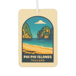 Vintage Reizen Phi Phi Eilanden Thailand Beach Luchtverfrisser