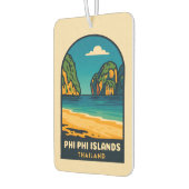 Vintage Reizen Phi Phi Eilanden Thailand Beach Luchtverfrisser (Links)
