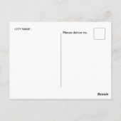 vintage reizen Phnom Penh Cambodja stad Briefkaart (Achterkant)