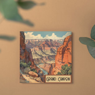 Vintage Reizen Poster Grand Canyon Colorado River
