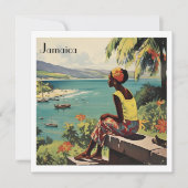 Vintage Reizen Poster Jamaicaanse vrouw (Voorkant)