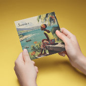 Vintage Reizen Poster Jamaicaanse vrouw