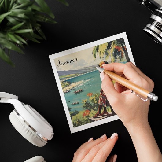 Vintage Reizen Poster Jamaicaanse vrouw